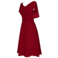 thumbnail image 1 of asdoklhq Womens Plus Clearance Women formal Wedding Bridesmaid High-waist Party Ball Prom Gown Cocktail Dress, 1 of 5