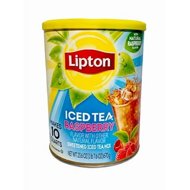 Lipton Sweetened Raspberry Iced Tea Mix 23.6 oz (Pack of 5)