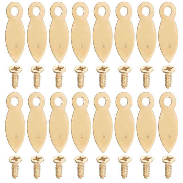 100 pcs Metal Picture Frame Fastener Photo Frame Backing Plate Buckle with Screws