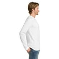 thumbnail image 4 of Gildan Men’s Hammer Long Sleeve Cotton T-Shirt, Blank White 6-Pack, XL, Crew Neck Modern Fit Tee, 4 of 7