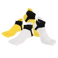 thumbnail image 1 of Calcetines Tobilleros Cálidos de Algodón para Hombres y Mujeres Blanco amarillo Unisex Five Fingers Socks, 1 of 8