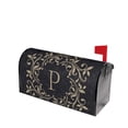 thumbnail image 3 of PHELIKA Letter P Classic Monogram Magnetic Mailbox Covers Post Letter Box Cover Standard Size 25.5H x 21W, 3 of 8