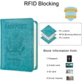 thumbnail image 2 of AICase US Passport Wallet RFID Blocking Travel Leather Cards Holder Cover for Women&Men, 2 of 12