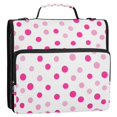 thumbnail image 5 of FORMRS Zipper Binder with Shoulder Strap 2-inch Ring 500 Sheet Capacity File Bag, Purple Polka Dots, 5 of 5