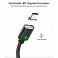 thumbnail image 3 of 2.4A Nylon Magnetic Fast Charging Cable Data Cable Type-C Micro USB(Black for Type C), 3 of 7