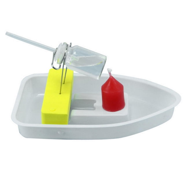 impulsado por de , vehículo de juguete para , estudiantes, física, aprendizaje, ciencia, gadget, kits de CUTICAT Barco de vapor de bricolaje experimental