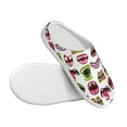 thumbnail image 3 of Goofa Halloween Mouth Print Womens Mens Cotton Lightweight House Slippers , Washable Home Slippers,Indoor Comfy Bedroom Cozy Slippers-46/47, 3 of 7