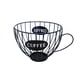 thumbnail image 2 of Plato de fruta de hierro sin asiento de café redondo de alambre de hierro creativo, pulverización de plástico, galvanoplastia, adornos de hierro dorado, 2 of 6