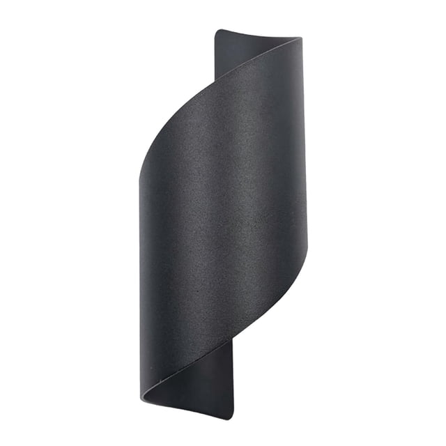 Lámpara de pared LED de 12 W con diseño en espiral para montar en la pared, para tocador, mesita de noche, pasillo, escaleras. luz cálida negra