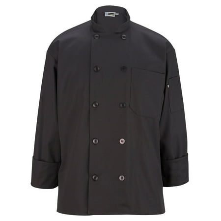 Wind Garments - Ed Garments 10 Pearl Button Classic Full Cut Chef Coat, STEEL GREY, XXXX-Large