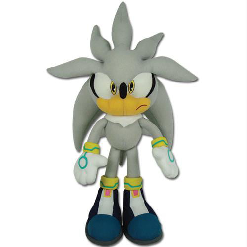 Plush Sonic The Hedgehog Silver Sonic Doll Toy New Anime Ge8960