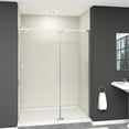 thumbnail image 3 of Transolid IPD607610C-T-PC 76" High X 60" Wide Pivot Semi Frameless Shower Door - Chrome, 3 of 4