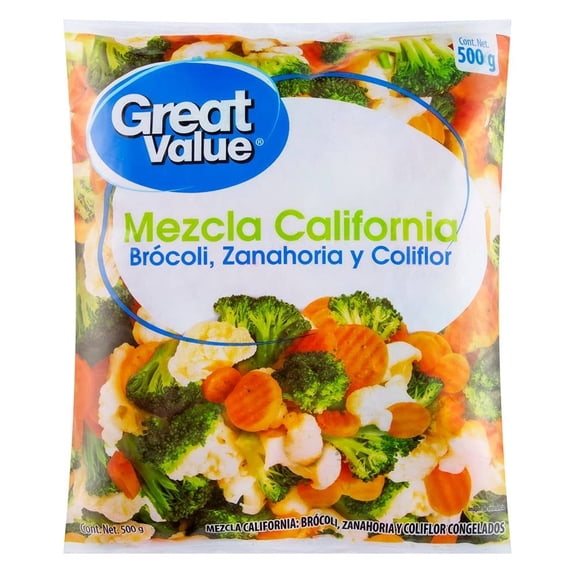 Mezcla california Great Value congelados 500 g