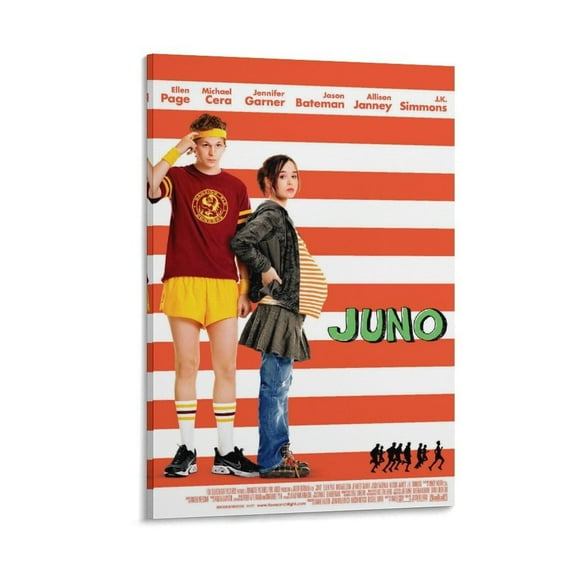 Juno Movie Poster Quirky Small Town And Autumn Leaves Wall Art Picture Painting Poster Canvas Print Posters Artworks Bedroom Living Room Decor