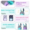 thumbnail image 3 of Wrist Rattle Foot Finder Socks Set for Baby Arm Hand Rattle Feet Leg Ankle Socks Newborn Soft Sensory Toys Baby Socks Newborn Rattles Toys Easter Gifts 0-3 6-12 Months Infant Girl Boy, 3 of 6
