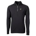 thumbnail image 2 of Men's Cutter & Buck Black Michigan State Spartans Adapt Eco Knit Stretch Recycled Quarter-Zip Pullover Top, 2 of 3