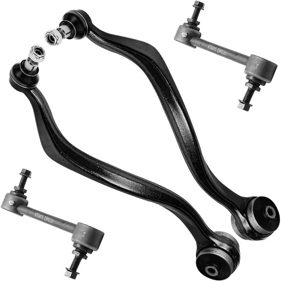 Detroit Axle - 4pc Front Lower Rearward Control Arms Sway Bars Replacement for Lincoln MKZ Fits select: 2010-2012 FORD FUSION SE, 2010-2011 MERCURY MILAN PREMIER