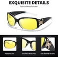 thumbnail image 6 of Women's Night Vision Glasses for Driving -  Yellow Lens Reduce Headlights Glare NV022, 6 of 7