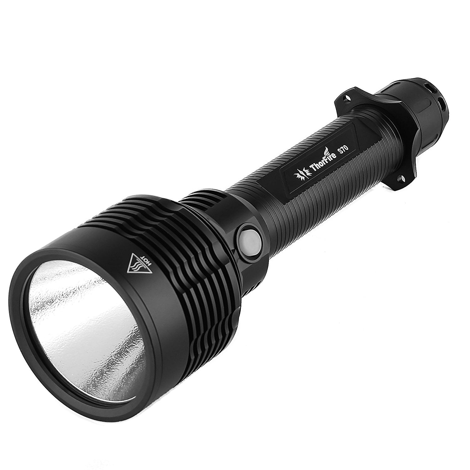 ThorFire S70 XHP70 LED Flashlight 3000 Lumens Long Distance Searchlight.