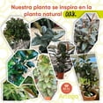 thumbnail image 4 of Planta artificial decorativa moderna con maceta Compacta Pack de 2 unidades Oak de 30cm de alto Artego para hogar sala comercio oficina, 4 of 9