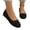 Black, variant on Loafers for Women Breathable Elastic Woven Knitting Mesh Sneakers Comfortable Cushioned Thick Insole Solid Color Slip on Flat Shoes, 40