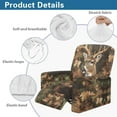 thumbnail image 5 of Yuyamidu Camo Recliner Chair Covers 4 Piece Hunting Reindeer Stretch Recliner Couch Protector with Pockets Easy to Install Lazyboy Cover Couch Chair Covers Gift for Friends, 5 of 8