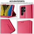 thumbnail image 4 of Galaxy S24 Ultra Wallet Case for Samsung Galaxy S24 Ultra Premium Luxury PU Leather Wallet Flip Magnetic Clasp Cover Retro S24 Ultra Case Credit Card Holder Kickstand Shockproof Case,
Rose, 4 of 8