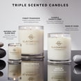 thumbnail image 2 of Luxury The Hamptons Candle, Teak & Petitgrain Scented, Triple Scented Soy Wax Blend, 2 Wicks, 65 Hour Burn Time, Elegant Glass Jar, 13.4 Oz, White, 2 of 6