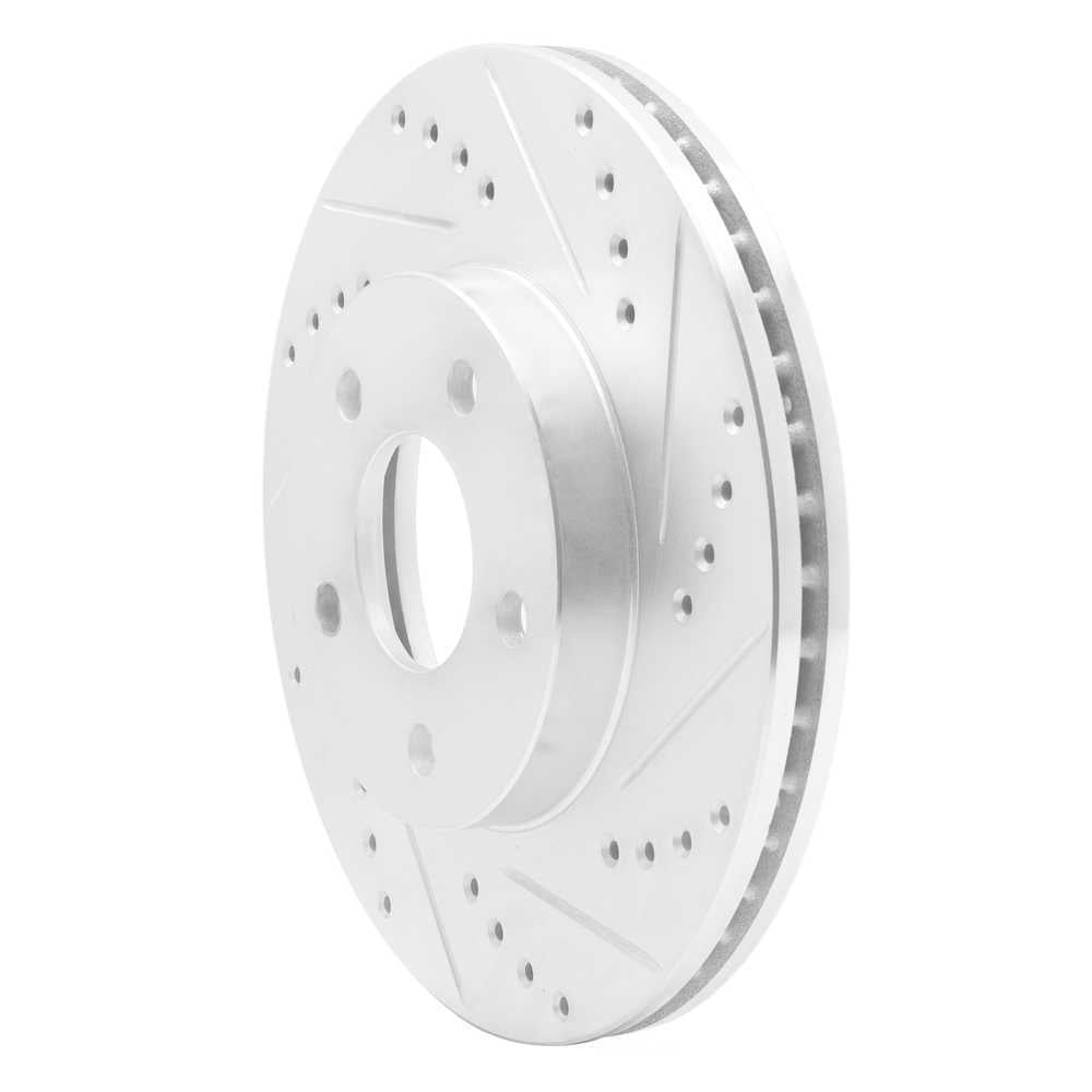 Dynamic Friction Company 631-47036R DFC Brake Rotor - Drilled And Slotted - Silver