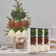 thumbnail image 4 of Adornos de árbol de Navidad flocados - Bolas de plástico de 3,1 pulgadas en pack de 9 con cuerda colgante para decoración navideña, 4 of 5