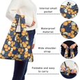 thumbnail image 5 of 5 Pack Foldable Shopping Bag,Happy Halloween Pumpkin Pattern Reusable Grocery Bags with Pockets,Large Reusable Tote Bags with Handles Waterproof & Lightweight, 5 of 6
