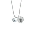 thumbnail image 2 of Delight Jewelry Silvertone Little Bird Initial - Y - Silvertone Script Initial Disc - O - Charm Necklace, 20"+3", 2 of 4