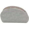thumbnail image 4 of Organisateur de Télécommande avec Fond en Métal Stable pour Table Ou Bureau, Rangement en Cuir pour Télécommande TV avec 5 Compartiments Spacieux (Gris avec Fond en Métal), 4 of 7
