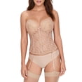 thumbnail image 1 of Va Bien Womens Lacey Strapless Bustier Style-7474, 1 of 3