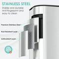 thumbnail image 6 of TLSUNNY 30L Step-On Oval Trash Can, 8 Gal Brushed Stainless Steel Garbage Bin with Slow-Close Lid & Handle for Kitchen/Bathroom, 6 of 9