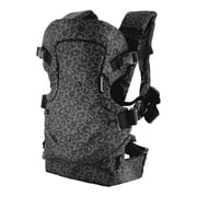 Infantino Flip 4-in-1 Convertible Baby Carrier, 4-Position, Unisex Baby 0+ Months, 8-32lbs, Black & Gray Leopard