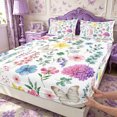 thumbnail image 5 of Manfei Rustic Wildflower Butterfly Bed Sheets 4-Piece,Cottagecore Blossom Full Size Sheets,1 Flat Sheet,1 Fitted Sheet and 2 Pillowcases, 5 of 6