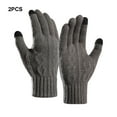 thumbnail image 3 of Sonducket Guante de manopla para mensajes de texto con pantalla táctil para hombres y mujeres, dedos cálidos mientras usa dispositivos Premium guantes y mitones Gris oscuro, 3 of 6