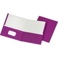 thumbnail image 2 of Staples School Grade - Pocket folder - for Letter - capacity: 25 sheets - purple (pack of 25), 2 of 2