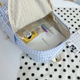 thumbnail image 3 of Mochila A Cuadros Con Lazo Informal para Mujer () Azul, 3 of 8
