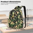thumbnail image 7 of Kuiaobaty Camo Dinosaur Print Backpack for Kids Boys 17 Inch Backpack with Bottle Holder Roomy Sturdy School Bag Bookbags for School, Green, 7 of 7