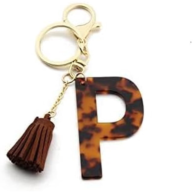 Letter Keychain,26 Letters A-Z Decorative Letter Keychain,Name Keychain for Women Girls Men Teenager Gift