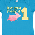 thumbnail image 4 of Inktastic This Little Piggy is 1 Boys or Girls Baby Bodysuit, 4 of 5