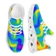 thumbnail image 1 of Zapatillas deportivas psicodélicas negras de moda para hombre, transpirables, con cordones ligeros, de malla, personalizadas, 1 of 6