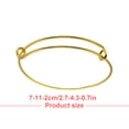 thumbnail image 3 of Sonducket extensible extensible Estilo simple Joyería de moda Adorno corporal Regalos románticos perfectos Buenos accesorios Ropa, zapatos y accesorios Miscelánea prueba de oro Sonducket AP009145-05, 3 of 6