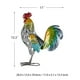thumbnail image 3 of Escultura de metal de gallo de hierro tallado, decoración del hogar, obras de arte, regalos., 3 of 5