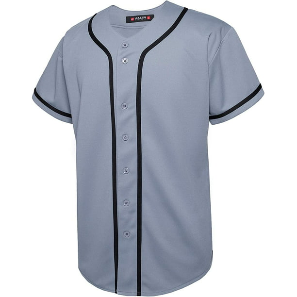 Custom Baseball Jersey Button Down Short Sleeve Shirts