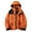 Orange, variant on Women Casual Solid Jackets Outdoor Plus Size Drawstring Zipper Hooded Raincoat Windproof Tops Coat With Pocket