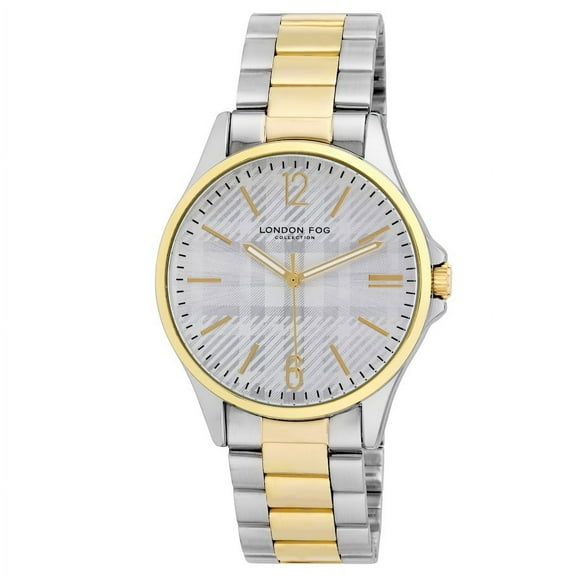 London Fog Aberdeen 40mm Two Tone Link Bracelet Watch