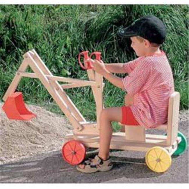 wooden ride on digger